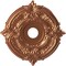 Ekena Millwork Attica PVC Ceiling Medallion (Fits Canopies up to 6 3/4"), Brght Coat Copper, 19"OD x 3 1/2"ID x 1"P CMP19ATBCO - alternate 1